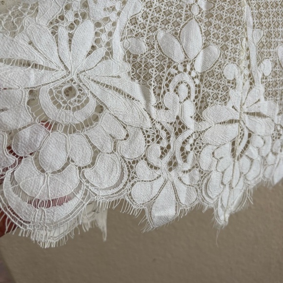 Zeagoo White Lace Swim Coverup with Scalloped Edges Size Large NWT - Picture 8 of 8